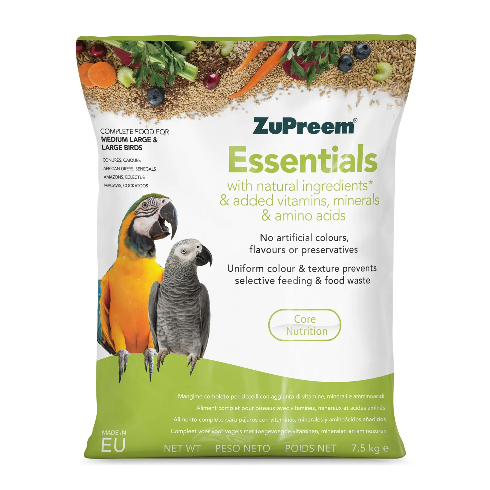 Zupreem Essentials Papegøje 7,5 kg